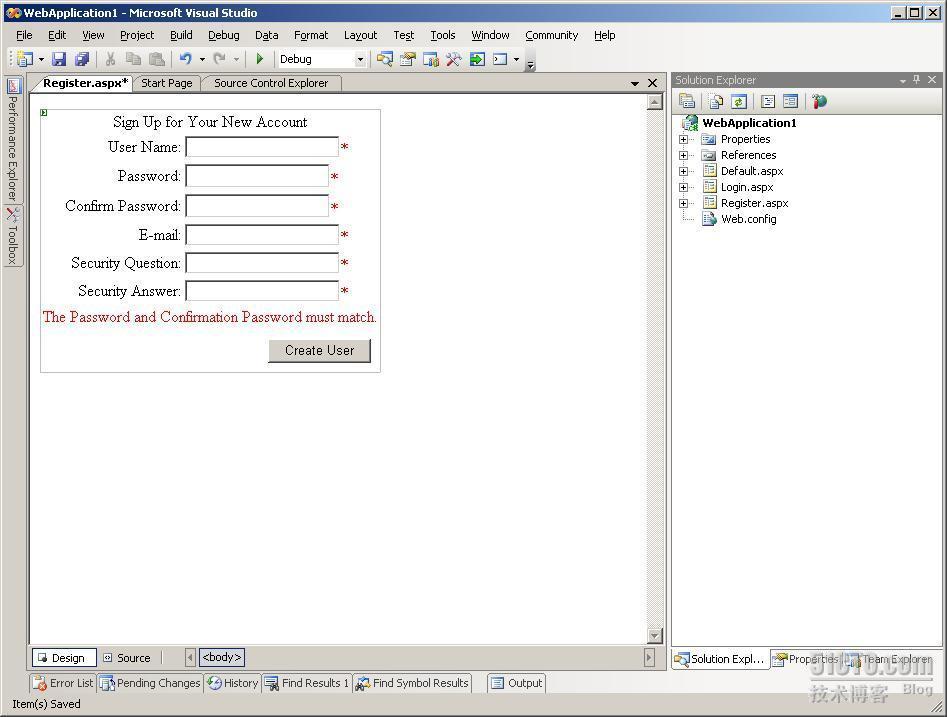 一步一步SharePoint 2007之十二：实现Form认证(2)——创建添加管理帐户的工程_休闲_07