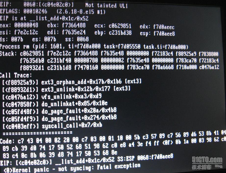 关于<0> kernel anic - not syncing: Fatal exception的解决办法_职场