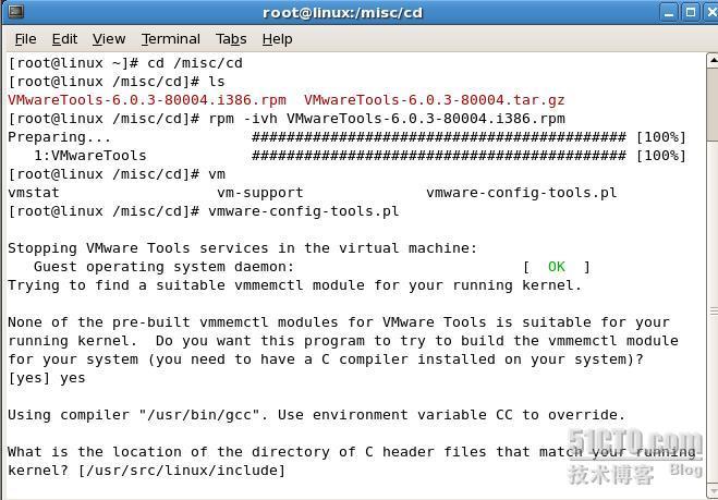 RHEL5.1安装VM TOOL及中文乱码终极解决方案[系统配置]_职场_02