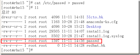 RHCE课程-RH033Linux基础笔记五之常用文本处理命令、输入输出重定向、管道_cat_12