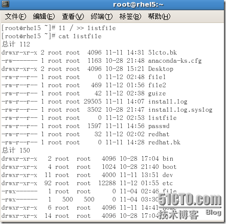 RHCE课程-RH033Linux基础笔记五之常用文本处理命令、输入输出重定向、管道_cat_36