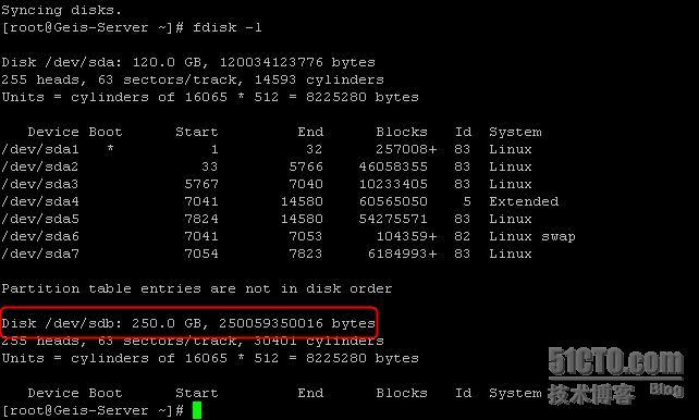  Linux下添加新硬盘,分区及挂载_分区及挂载