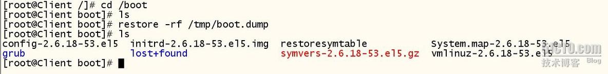 利用dump和restore实现Linux的备份和还原_还原_05