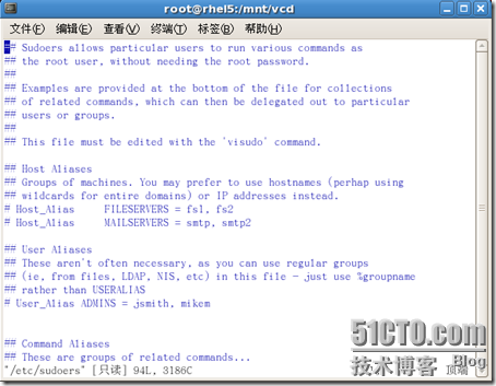 RHCE课程-RH131Linux管理笔记六-Linux文件系统管理、挂载及sudo设置与使用_REDHAT_43