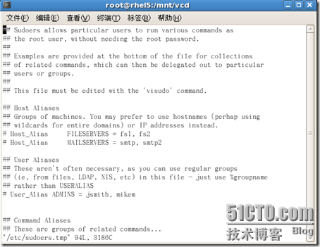 RHCE课程-RH131Linux管理笔记六-Linux文件系统管理、挂载及sudo设置与使用_REDHAT_45
