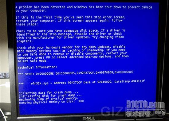 Windows 7首张蓝屏死机画面公布_职场