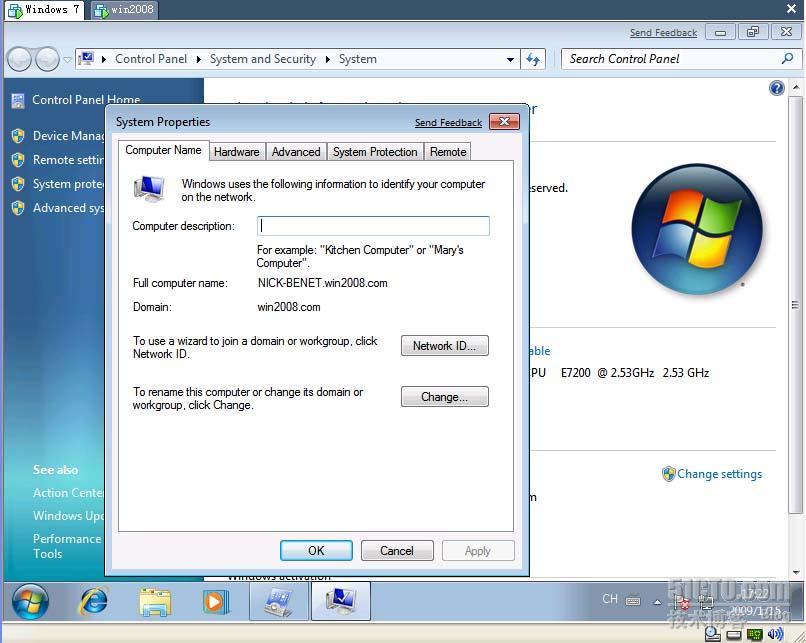 使用windows 7加入windows server 2008的域！_域_09