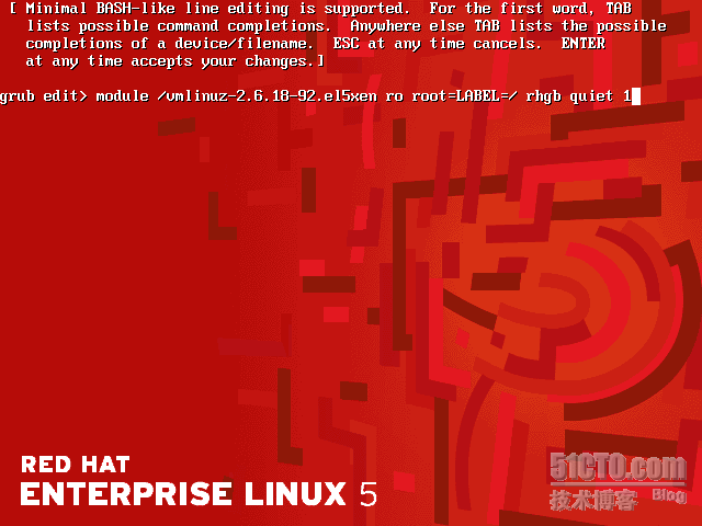 Red Hat Enterprise 5的root密码忘记  _RedHat_05