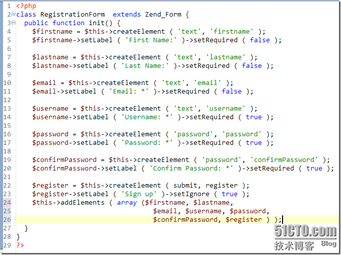 Zend Framework 教程：简单的注册和登录验证_Zend_04