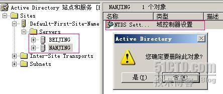 手工删除父子域信任关系实验_父子域