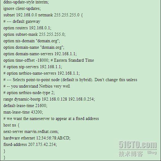 RHEL4- DHCP服务（二）配置文件的建立_捷易通