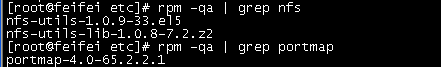 redhat linux NFS 配置_nfs