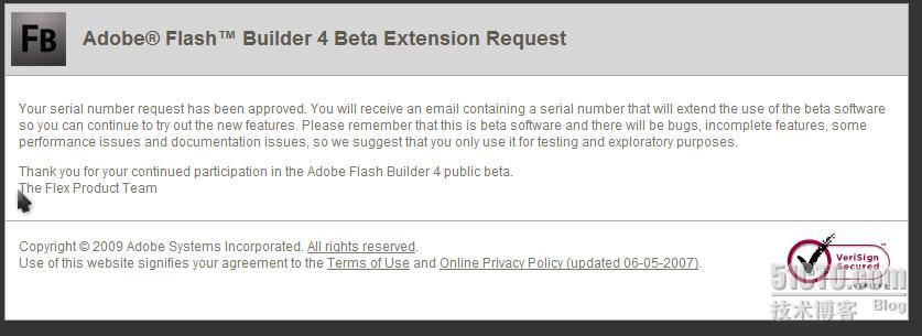 Adobe Flash Builder 4 Beta Extension Request（延期申请）_number_02