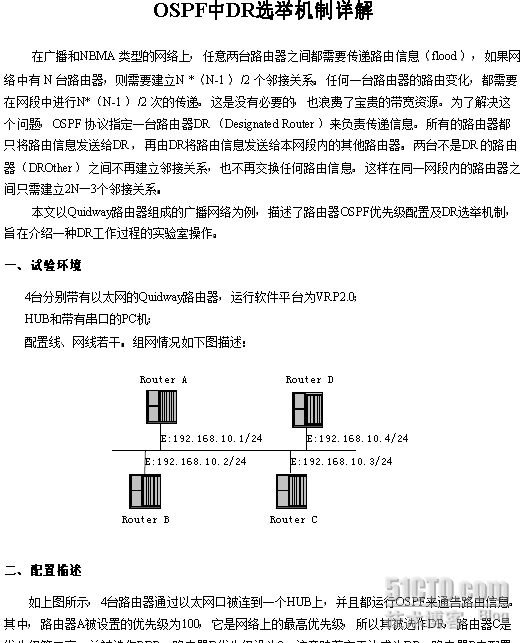 OSPF中DR选举机制详解_休闲