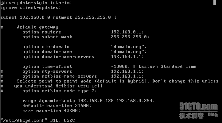 Linux系列-Red Hat5平台下的DHCP服务搭建_Linux_04