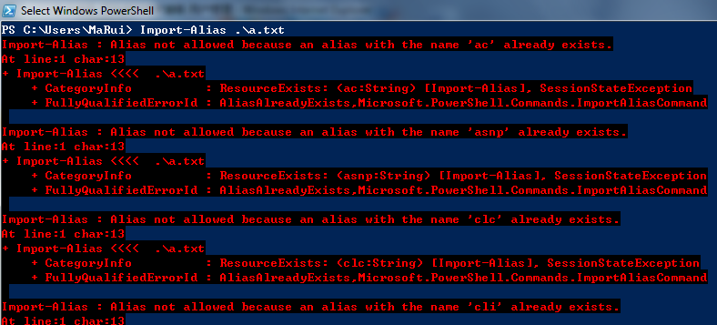 【探索PowerShell 】【三】PowerShell下使用Aliases_Powershell alias_05