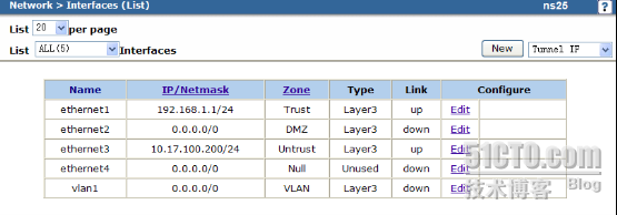 Juniper防火墙MIP配置_Juniper