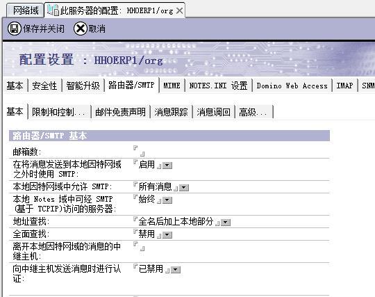 Domino服务器向Internet邮箱发送邮件设置_休闲_03