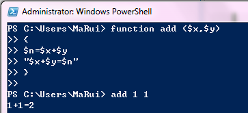 【探索PowerShell 】【十一】函数_PowerShell_02