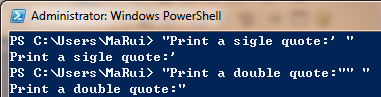 【探索PowerShell 】【十五】引号与转义字符_引号_05