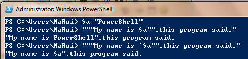 【探索PowerShell 】【十五】引号与转义字符_Windows Server 2008 _07