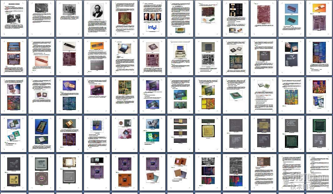 发个我N年前收藏的《地球上出现过的CPU完全收藏》_Intel