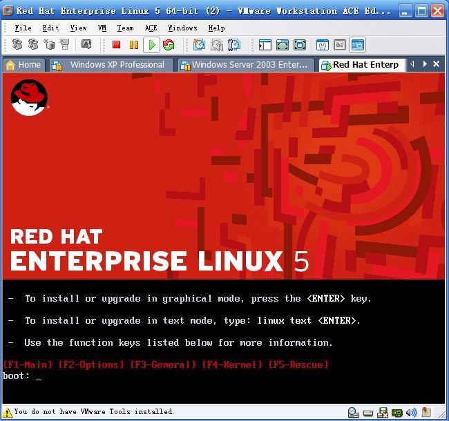 Redhat Enterprise linux 5 的安装_linux