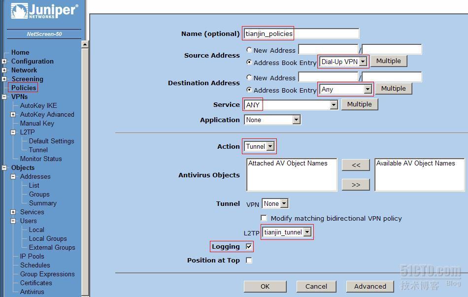 公司×××访问建立之一JuniperNS50实现远程×××(Only L2TP User)_Juniper_07