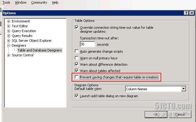 解决SqlServer2008修改表后保存时出现“save changes is not permitted…”问题_Design_02