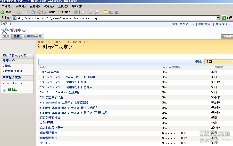 MOSS 2007学习篇之备份和还原_ MOSS 2007_10