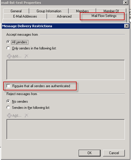 Exchange 2007（2010）通讯组邮箱不能接受外网邮件问题_邮箱