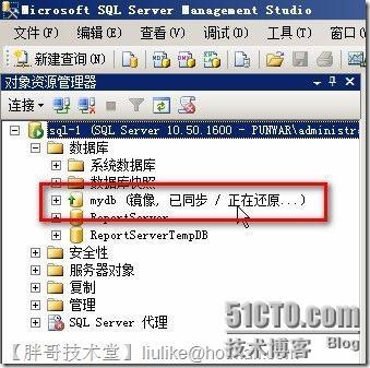 SQL Server 2008 R2数据库镜像部署_SQL镜像_39