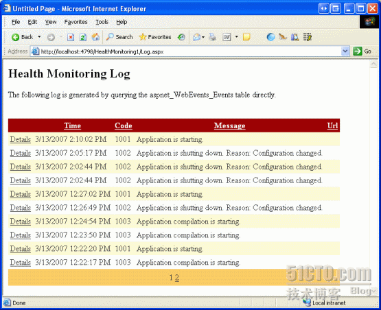 上接[翻译]ASP.NET 2.0中的健康监测系统（Health Monitoring）(1) - 基本应用_NET