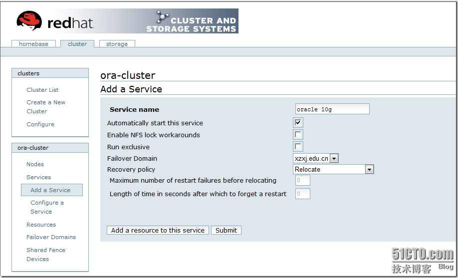 rhcs with oracle 10g on rhel5.5_oracle_24