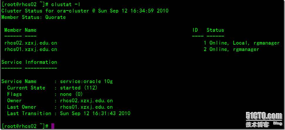 rhcs with oracle 10g on rhel5.5_rhcs_45