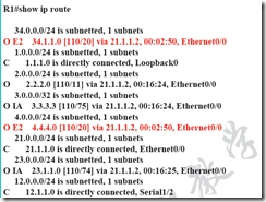 OSPF四类和五类LSA及路由重分发后的路由表的显示问题疑惑_LSA_02