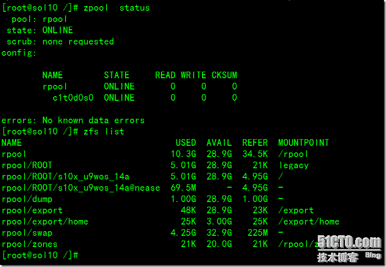 Solaris ZFS 快照和克隆使用指南_克隆