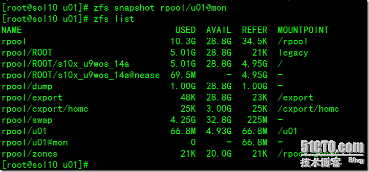 Solaris ZFS 快照和克隆使用指南_Solaris_05