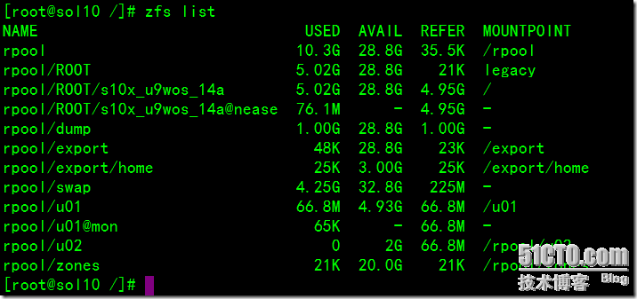 Solaris ZFS 快照和克隆使用指南_快照_09