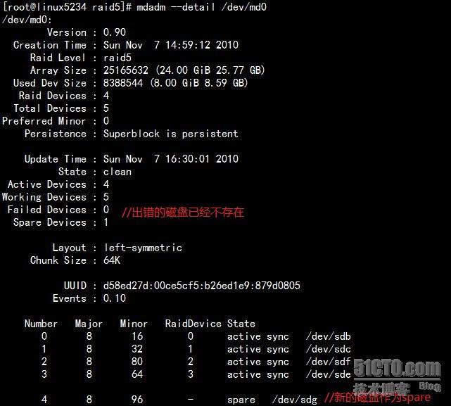 在RHEL5下实现RAID5磁盘阵列_磁盘阵列_11
