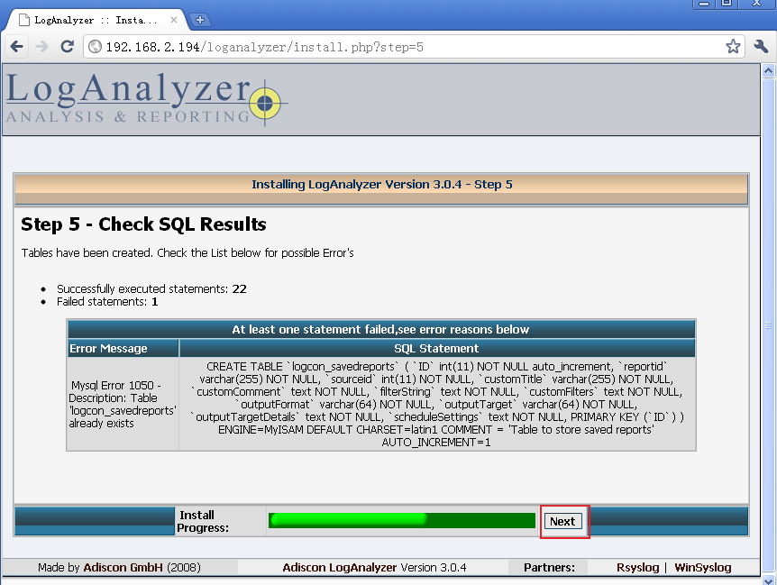 RHEL5.4部署中央日志服务器之rsyslog+loganalyzer_RHEL5.4部署中央日志服务器_06