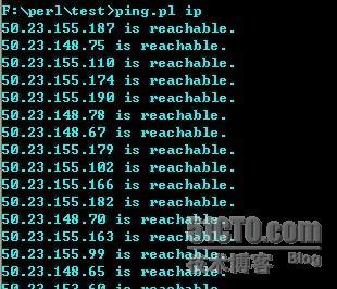 perl笔记之ping批量检查IP是否连通 _perl