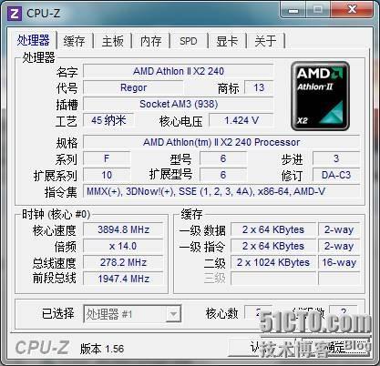 AMD Athlon ⅡX2 240 K10 平台 超频 后续_TA880