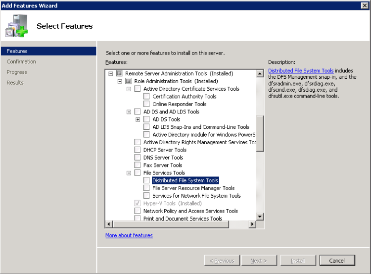 在Windows Server 2008和Windows Server 2008 R2中哪里去找到DFSUTIL.EXE工具？_DFS_02