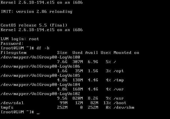 LVM (Logic Volume Management,)扩充_Linux_07