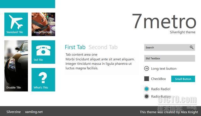 分享一款基于Windows Phone 7的Metro样式的Silverlight主题 _分享