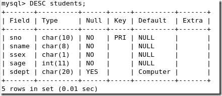 MySQL总结之SQL语句的应用_MySQL