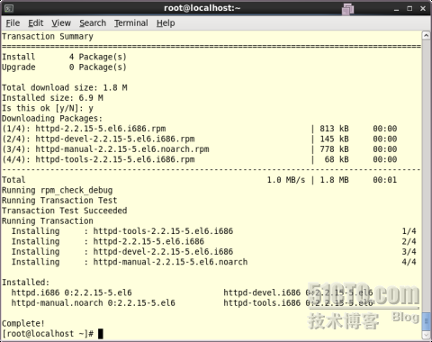 RHEL 6 安装简易apache服务 RHCE_apache_03