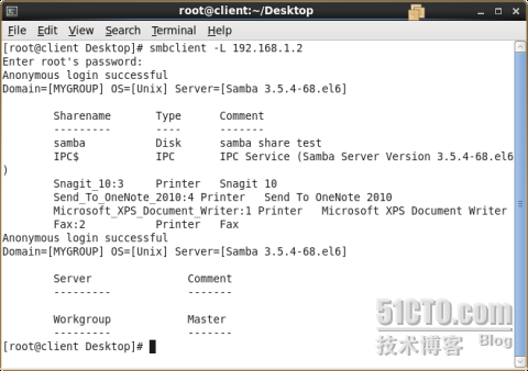 RHEL 6 简易搭建samba服务 RHCE_linux_08