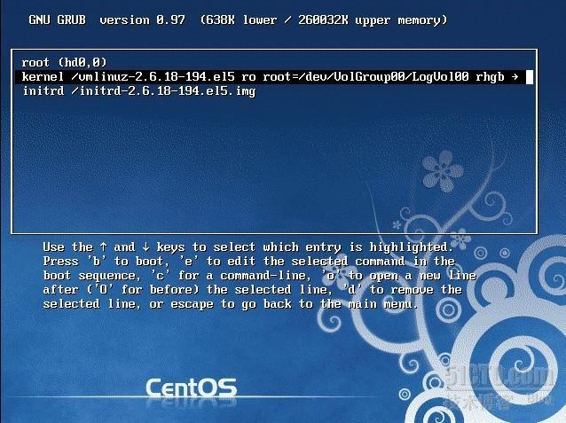 centos5.5中修改root密码_centos5.5_03